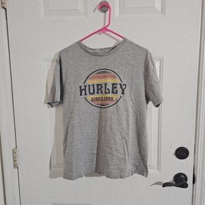 Hurley Gray T-Shirt with Retro Graphic